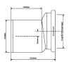 McAlpine Przyłącze kanalizacyjne 90-118x110mm 0,15cm WCE-CON4